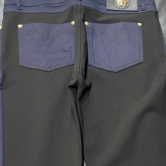 New Versace Ladies Jeans Pantalone Two Tone !!